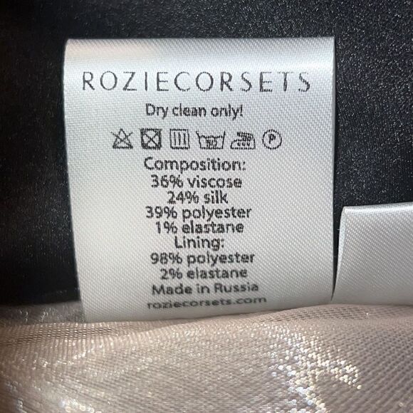 NWT ROZIE CORSETS Strapless Velvet Polka Dot Corset Size 42/ US Large - Picture 13 of 16